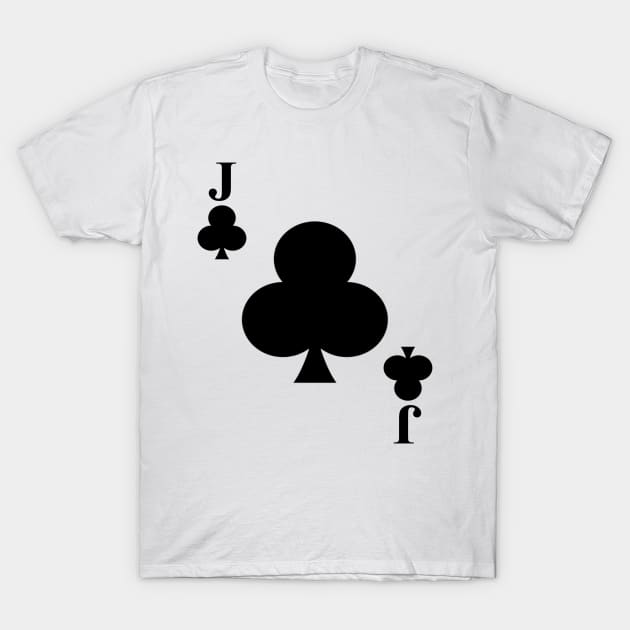 Jack of Clubs Playing Card Halloween Costume T-Shirt by fishbiscuit